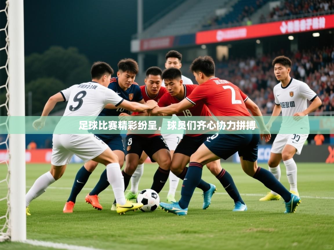 足球比赛精彩纷呈，球员们齐心协力拼搏