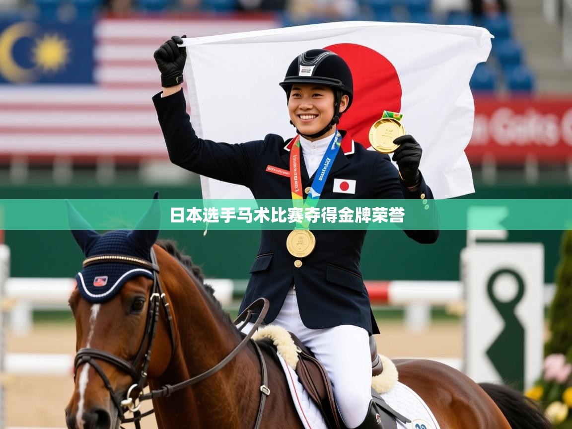日本选手马术比赛夺得金牌荣誉